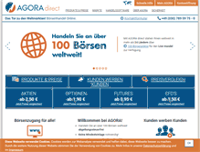 Tablet Screenshot of agora-direct.com